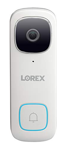 Lorex 2K WiFi Doorbell Camera, Home Surveillance Wired Video Doorbell,...