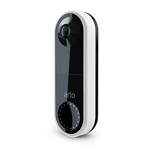 Arlo Essential Wired Video Doorbell - HD Video, 180° View, Night Vision, 2...