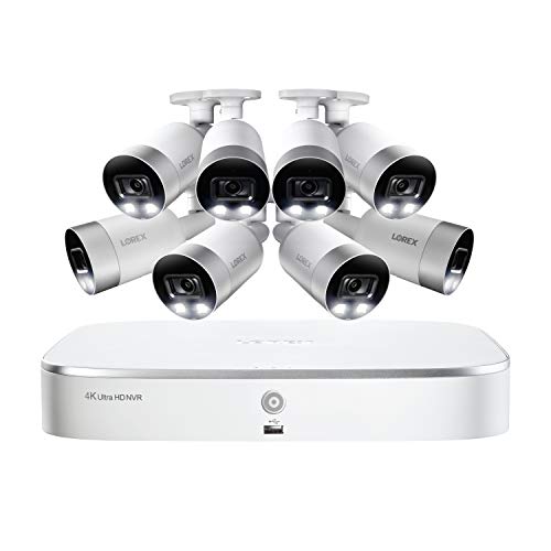 Lorex 4K UHD Wired Security Camera System, Ultra HD Bullet Cameras with...