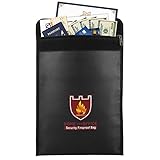 Fireproof Money & Document Bag, MoKo 15' x 11' Fire & Water Resistant Cash...
