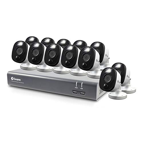 Swann Home Security Camera System, 16 Channel 12 Bullet Cameras, 1080p HD...
