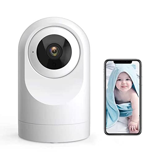 Security Camera Indoor Wireless, 360° Wi-Fi Camera for Home Security,...