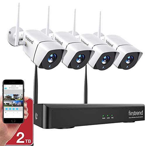 1080P Wireless Security Camera System, Firstrend 8CH Wireless NVR System...