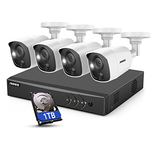 ANNKE 8CH 5MP Lite Surveillance Security Camera System 1TB Hard Drive with...