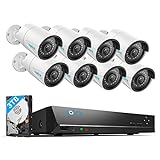 REOLINK 16CH 5MP Home Security Camera System, 8pcs Wired 5MP Outdoor PoE IP...