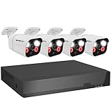 WESECUU Poe Security Camera System, 4K 8CH CCTV Camera Security System 4Pcs...
