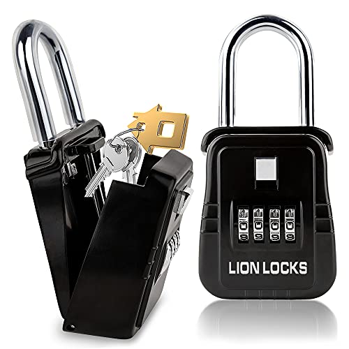 Lion Locks 1500 Key Storage Realtor Lockbox, Set-Your-Own Code Lock...