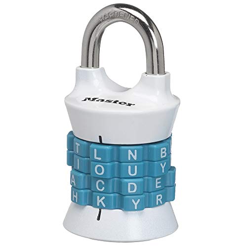 Master Lock 1535DWD Locker Lock Set Your Own Word Combination Padlock, 1...