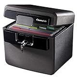SentrySafe Fireproof and Waterproof Safe Box with Key Lock, File and...