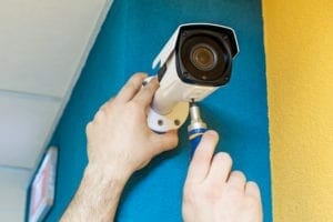 installing an indoor video CCTV camera