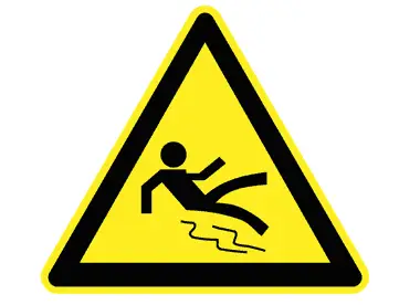 slippery sign