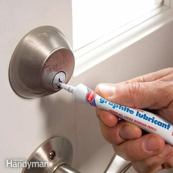 lubricating the lock