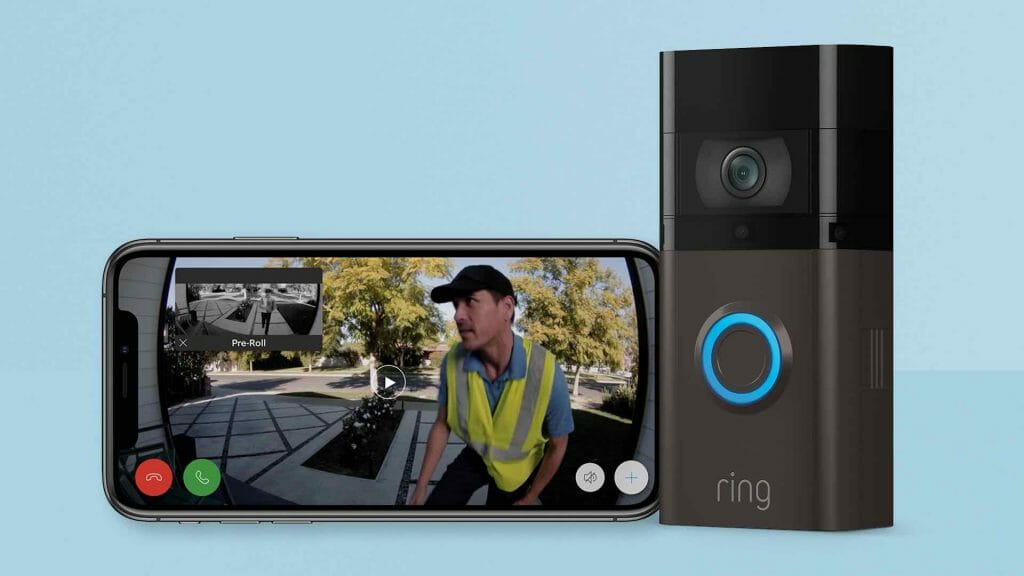 ring doorbell footage on phone