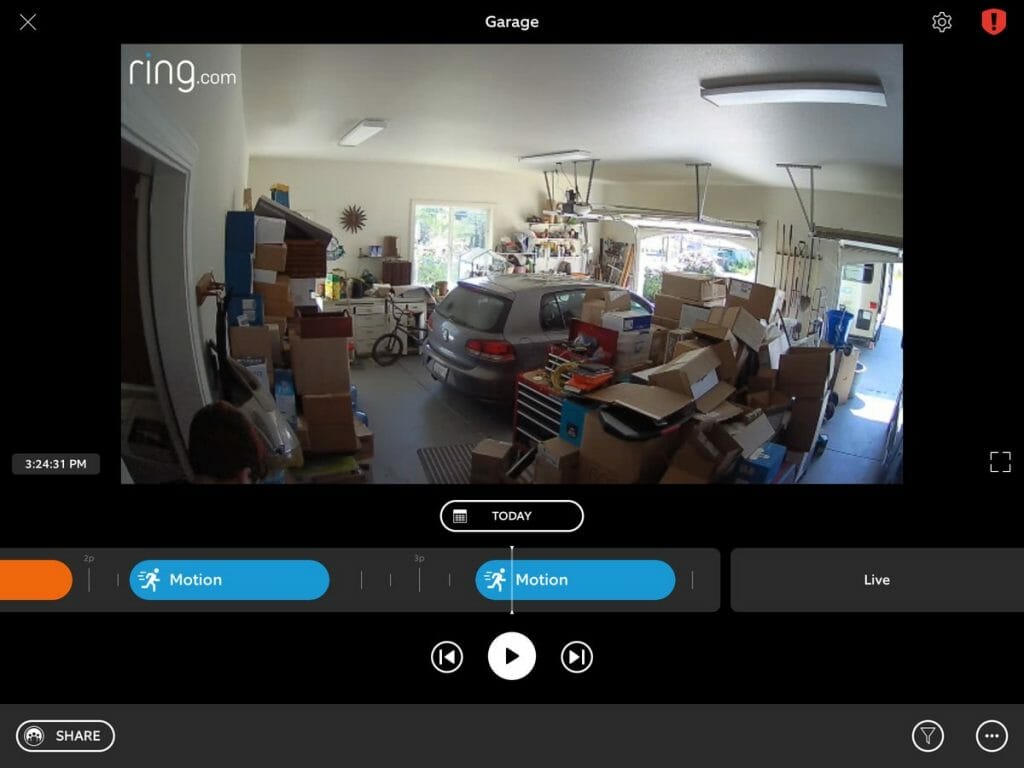 ring indoor camera live feed