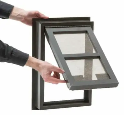 wooden security screen