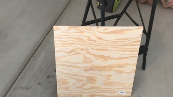 piece of plywood