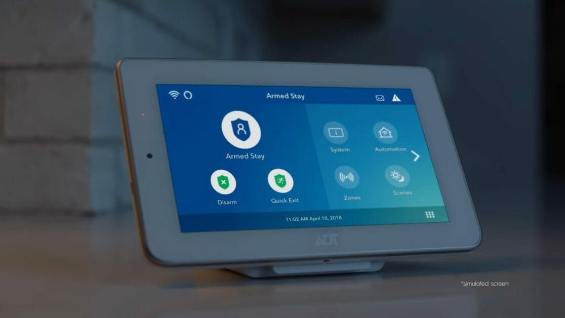 adt device home screen
