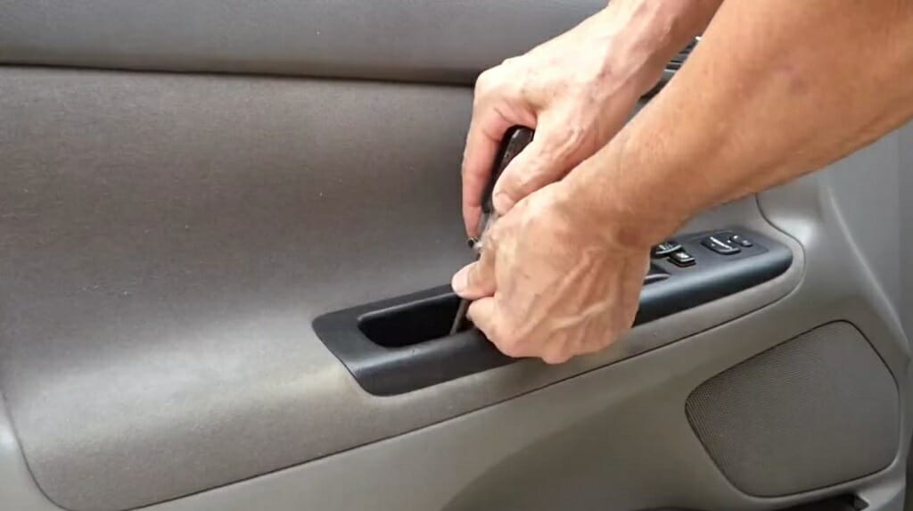 removing car's power switch panel cover