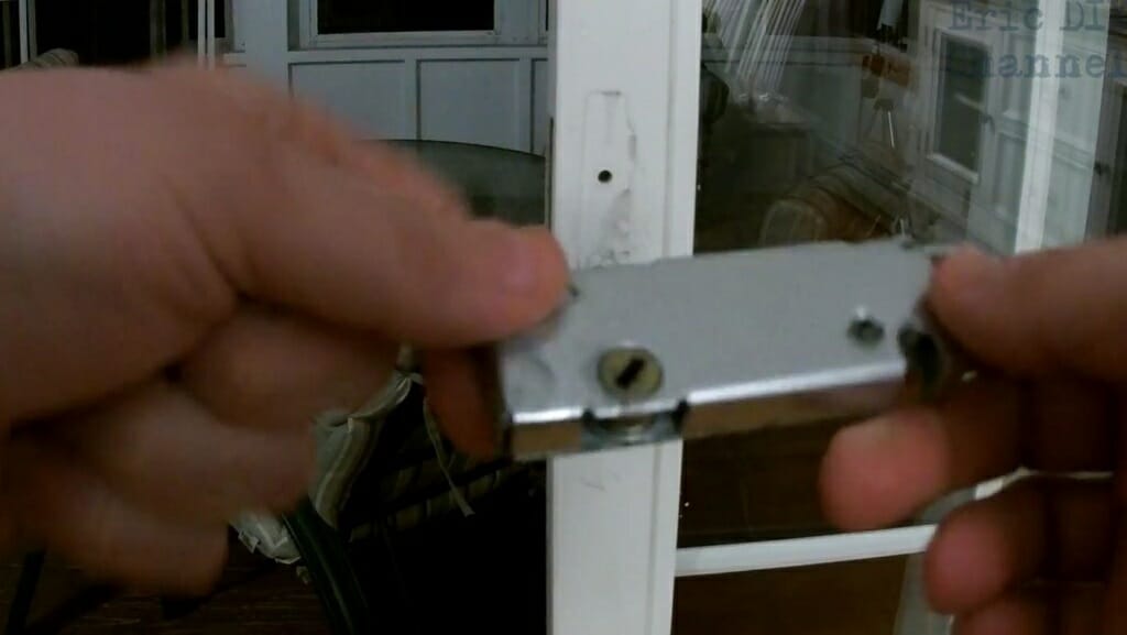 separating the sliding door lock