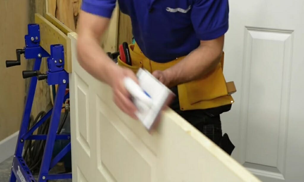 use of hand sander