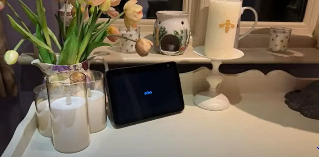 echo show device besides the centerpieces
